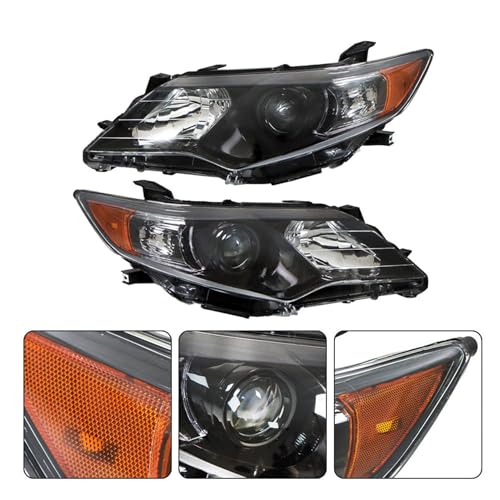 Silscvtt Headlights Front Head Lamps Replacement for Toyota Camry (SE Style) 2012-2014 Projector Headlights Pair Left and Right Side (Passenger Driver Side) - Image 4