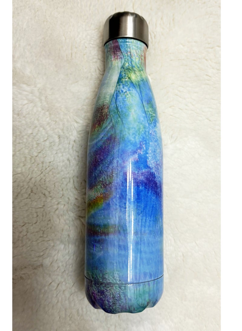 هَيْلة colorful Vacuum Insulated Double Wall Stainless Steel Water Bottle 500 ML 26.5x7cm - Image 2