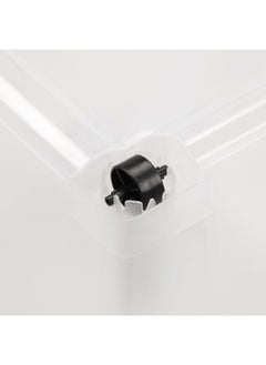 TATAY Multi Purpose Stackable Storage Box with Lid Black and Clear 60 L 1157302  - Image 2