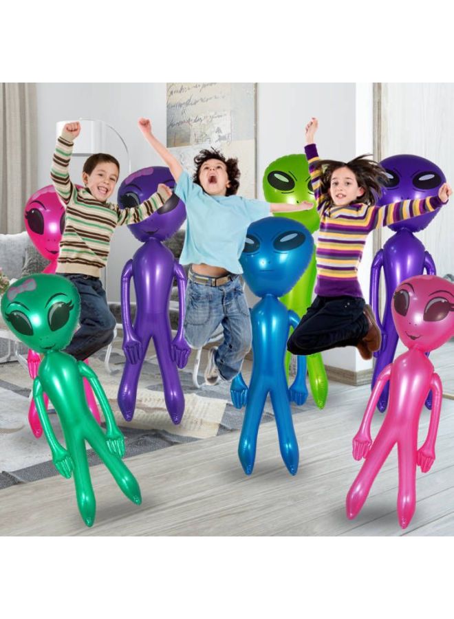 Loquat Inflatable Alien Toy 125CM Kids Cartoon Air Mold  Holiday Toy Bar Party Decorations-Color:Green-Men's - Image 4