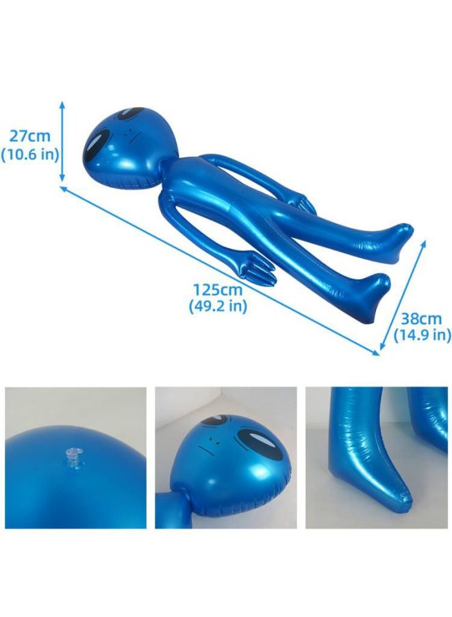 Loquat Inflatable Alien Toy 125CM Kids Cartoon Air Mold  Holiday Toy Bar Party Decorations-Color:Green-Men's - Image 5