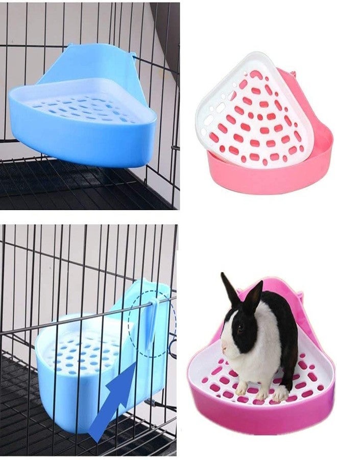 ميكو صندوق فضلات الحيوانات الصغيرة من ميكو، مرحاض زاوية للحيوانات الأليفة مناسب للهامستر، خنزير غينيا، النمس، الجربوع، الشنشيلة، مرحاض صغير للفئران، مدرب على استخدام المرحاض (لون عشوائي) - Image 3