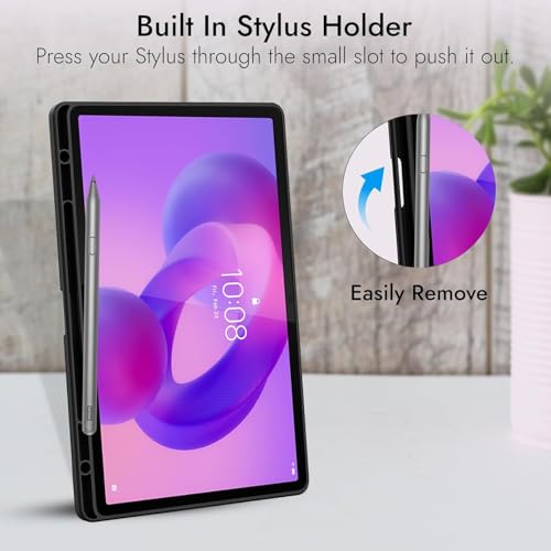 ProElite Cover for Lenovo Idea Tab Pro 12.7 inch 2025 case Cover, Soft Flexible Flip Case Cover for Lenovo Idea Tab Pro 12.7 inch 2025 [Recoil Series] - Marble Pink - Image 4