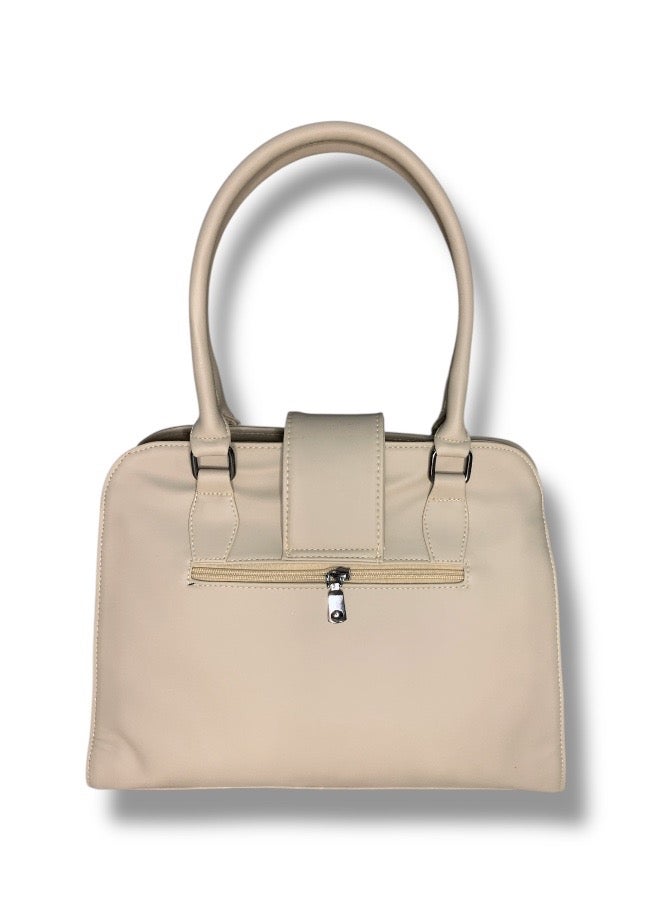Women’s Handbag and Crossbody – beige with Multicolor Design and Elegant Style - Image 3