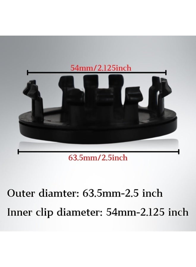 INSIJAM 4 Pack Car Tyre Valve Stem Cap Wheel Center Cap Covers compatible with Dodge Charger Challenger Durango Dart 63mm Hub Cap Emblem Badge ABS Plastic - Image 5
