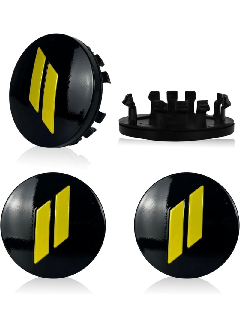 INSIJAM 4 Pack Car Tyre Valve Stem Cap Wheel Center Cap Covers compatible with Dodge Charger Challenger Durango Dart 63mm Hub Cap Emblem Badge ABS Plastic - Image 2