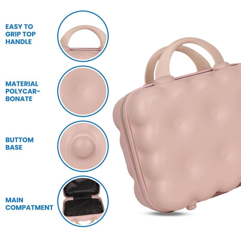 Polo Class Vanity case/Makeup Box | Lightweight and Durable| Waterproof case -Pink - Image 4