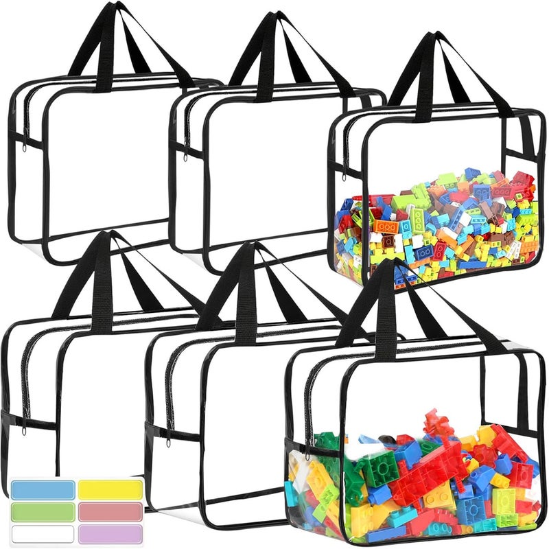 Transparent Pvc Toy Storage Bag, Beach Puzzle Storage Bag, Travel Waterproof Storage Bag with Zipper, Washable Toiletry Bag - Image 2