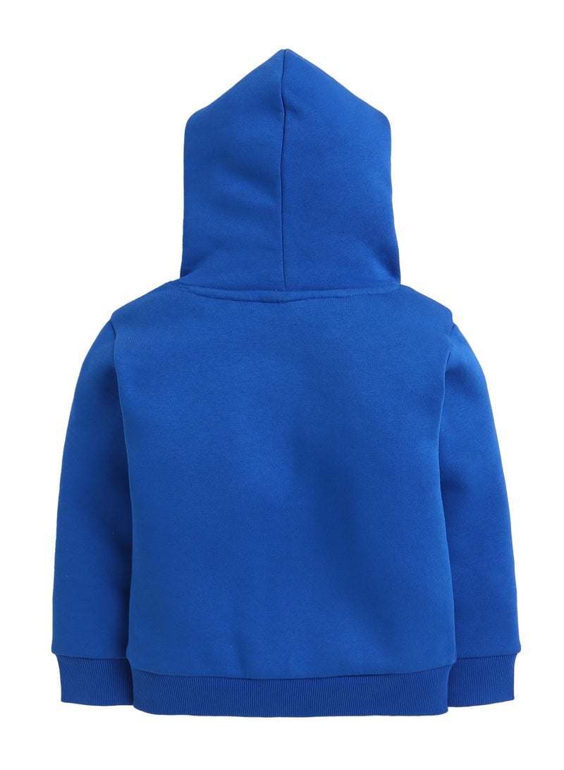 فكتور اند جين بلوزة بغطاء رأس للأولاد باللون الأزرق اكسر القواعد - Image 4