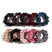 LFOUVRE Pack of 10 Small Velvet Scrunchies for Women Hair Accessories, Mini Thin Elastic Hair Ties, LFOUVRE Rubber Hair Bands for Thick Hair, Mini Scrunchies for Thin Hair Ponytail Holders - Image 2