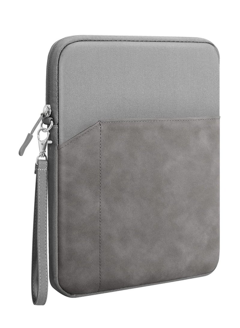 Tablet Sleeve Case Compatible with iPad 10th 10.9 inch 2022 / iPad Air 5th 10.9 / iPad Pro 11 M2 / iPad 9/8/7 10.2 / iPad Air 4 10.9/Air 3 10.5 / iPad 9.7 Polyester Vertical Bag Gray - Image 4