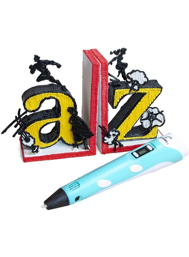 3D Printing Pen Starter Kit Includes 3D Pen 60 Meters PLA Filament  Stencil Book Project Guide and Charger - Image 4