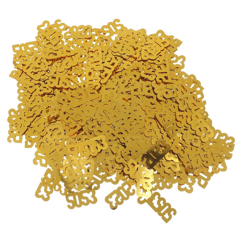 Gold Glitter Confetti Scatter Plastic Table Decorations 5pcs New Year Party Photo Props - Image 2