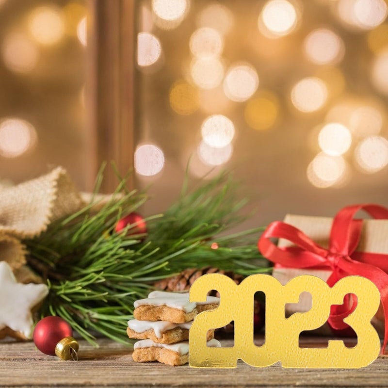 Gold Glitter Confetti Scatter Plastic Table Decorations 5pcs New Year Party Photo Props - Image 5