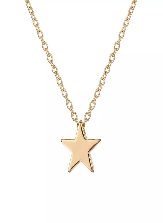 Pinapes Radiant Star Pendant Necklace in Gold Tone - Image 1