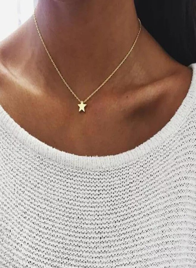 Pinapes Radiant Star Pendant Necklace in Gold Tone - Image 4