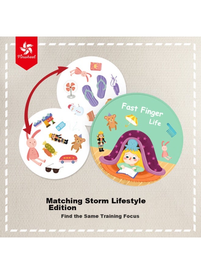 Pinwheel Crazy Matching Cards, Parent-child Card Game, Find Matching Cards, Board Game, Educational Toy, Everyday Life-themed - Image 2