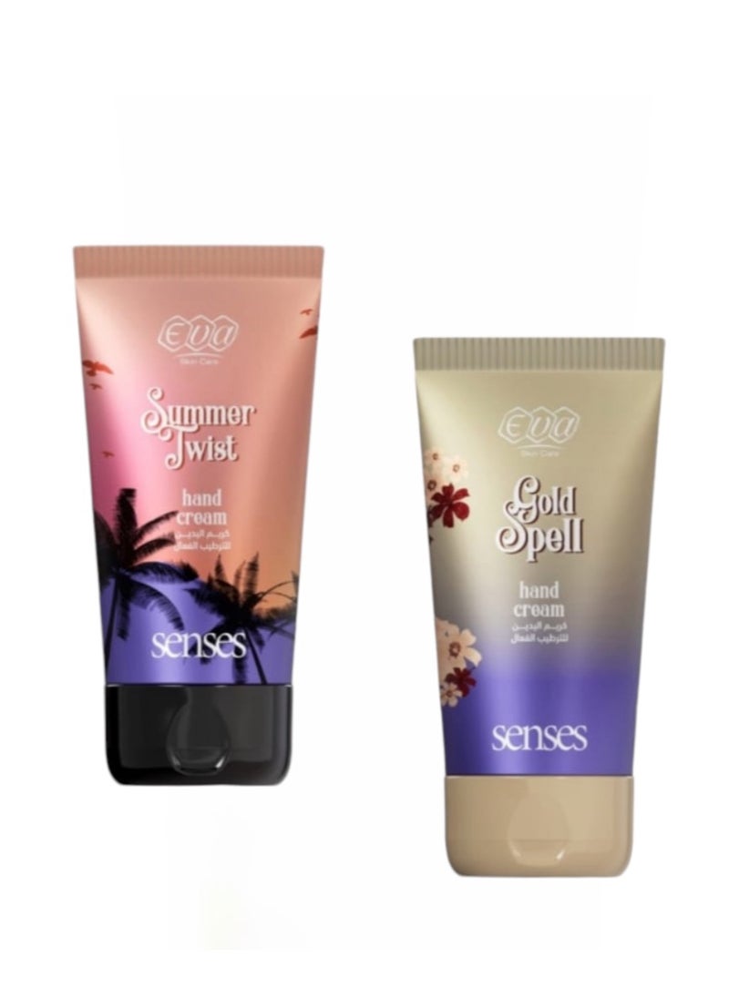 إيفا - ايفا كريم مرطب لليدين الفعال سمر تويست 60 ml & جولد سبيل 60 ml - Image 1