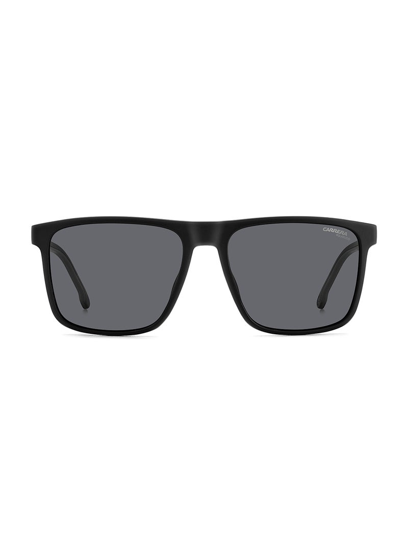 Carrera Men's Polarized Rectangular Sunglasses - Carrera 8064/S Black Millimeter - Lens Size: 57 Mm - Image 3