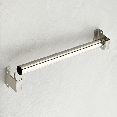 4 Ever 4EVER Stainless Steel 25 mm Curtain Rod Universal Wall-to-Wall Bracket for Doors & Windows | with Complete Fittings | Pack of 10 Pairs - Image 2