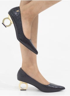 LAMARAPARIS Orchid pointy court on 6cm special circle heel black  - Image 2