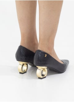 LAMARAPARIS Orchid pointy court on 6cm special circle heel black  - Image 4