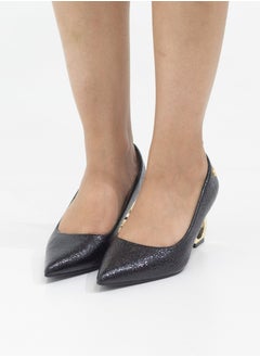LAMARAPARIS Orchid pointy court on 6cm special circle heel black  - Image 3
