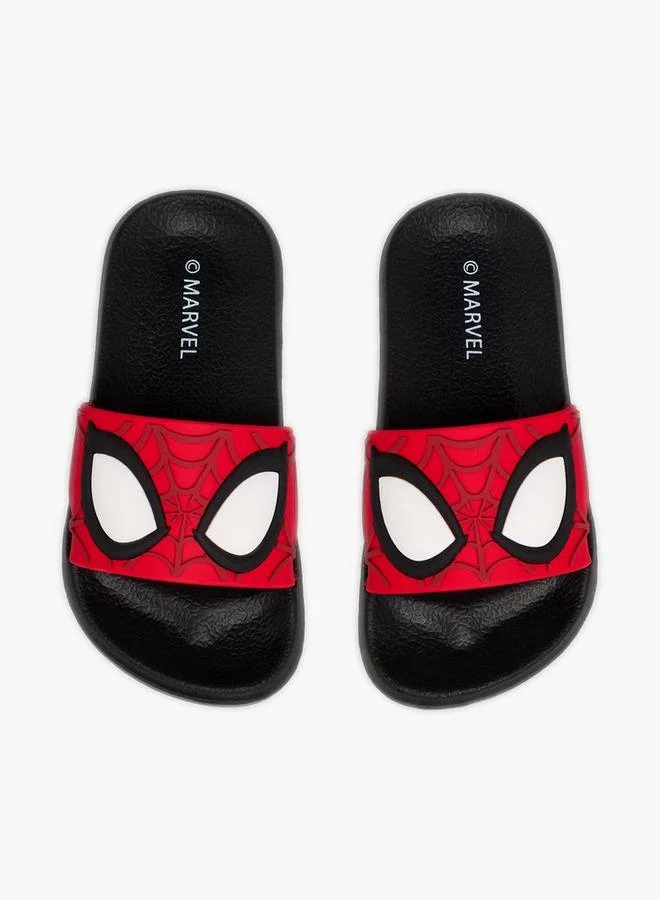MARVEL Boys Spider-Man Embossed Slides