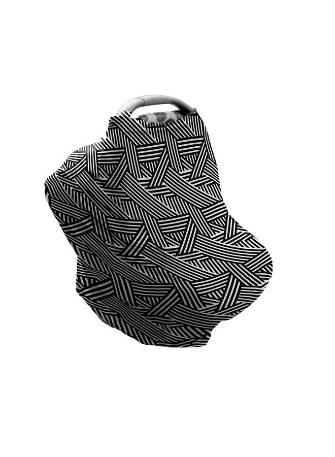 Bebe au Lait Bebe au Lait 5-in-1 Multi-Use Cover: Nursing Covers for Breastfeeding, Infinity Scarf, Nursing Shawl, Car Seat Cover, Shopping Cart Cover, Carrier Cover, Privacy Nursing Cover - Knightsbridge - Image 1
