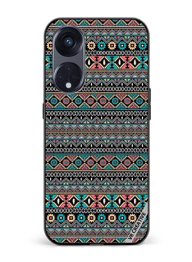 VR CREATIVE Protective Case Cover For Oppo Reno8 T 5G Texture Design Multicolour - Image 1