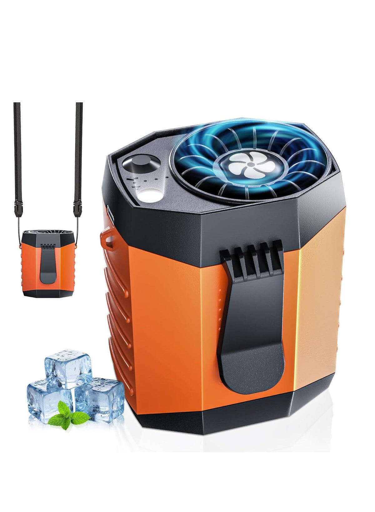 Generic 2025 Smart Portable Rechargeable Fan with LED Light 17H Runtime ...