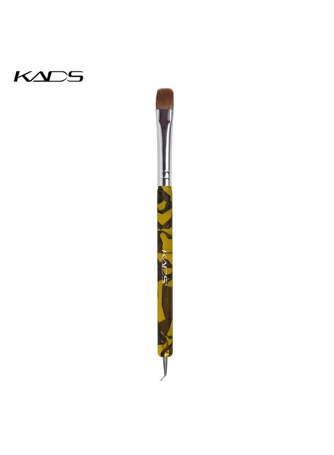 KADS 3Pcs/Set Kolinsky Sable Brush 2 Way Acrylic Professional French Nail Dotting Pen Manicure Clean-Up Brush - Image 1