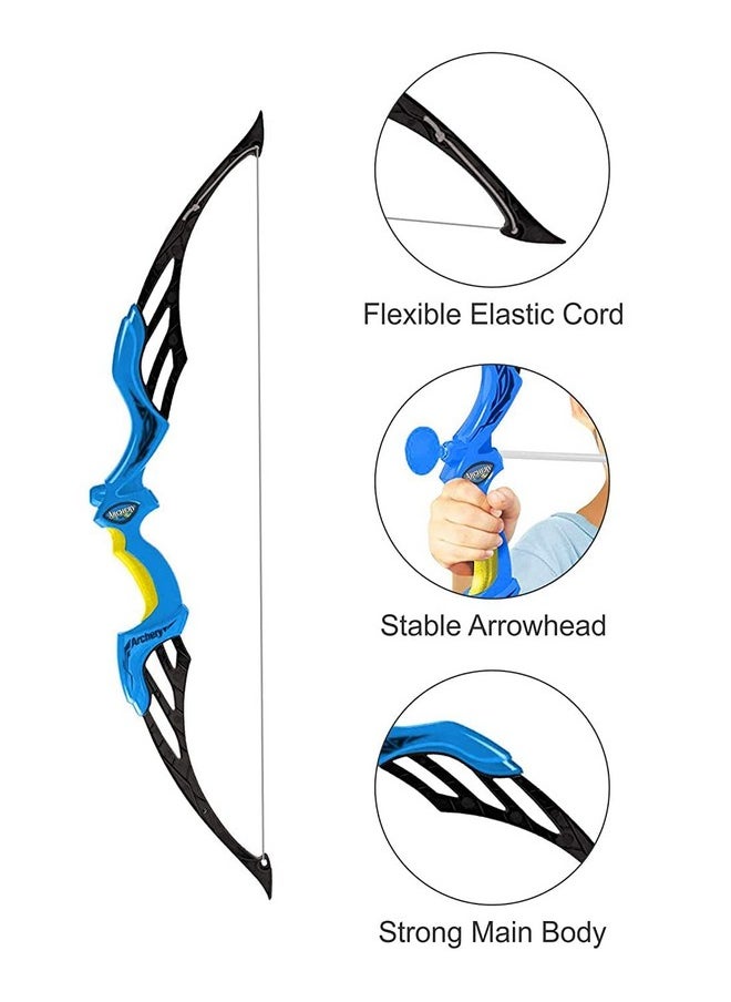 Cable World - World Sports Super Archery Bow And Arrow Set With Dart Target Board, Colourful With 3 Suction Cup Tip Arrows - Image 1