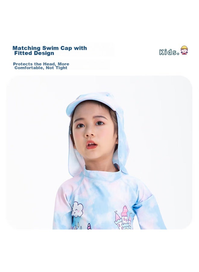 Yuke Children's One-piece Swimsuit For Girls, Big Medium Small Kids Surfing Suit, Sun Protection Girls' Swimwear - Image 2