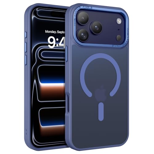 YINLAI for iPhone 17 Pro Max Case 6.9-inch,Magnetic Compatible with MagSafe, Slim Matte Anti-Fingerprint, Shockproof Full Body Military Grade Protection for iPhone 17 Pro Max Cover, Blue - Image 1
