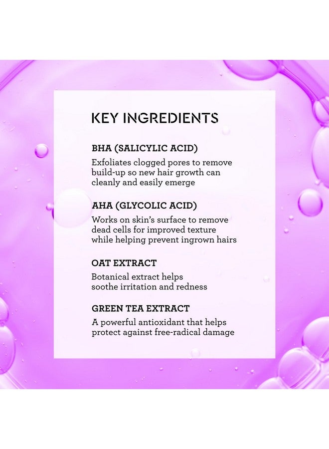 BLISS محلول إزالة شعر الغار والنتوءات الناتجة عن الحلاقة معزول بمكونات BHA و AHA (حمض الجليكوليك) للبشرة الخالية من النتوءات والفعالة واللطيفة - Image 4