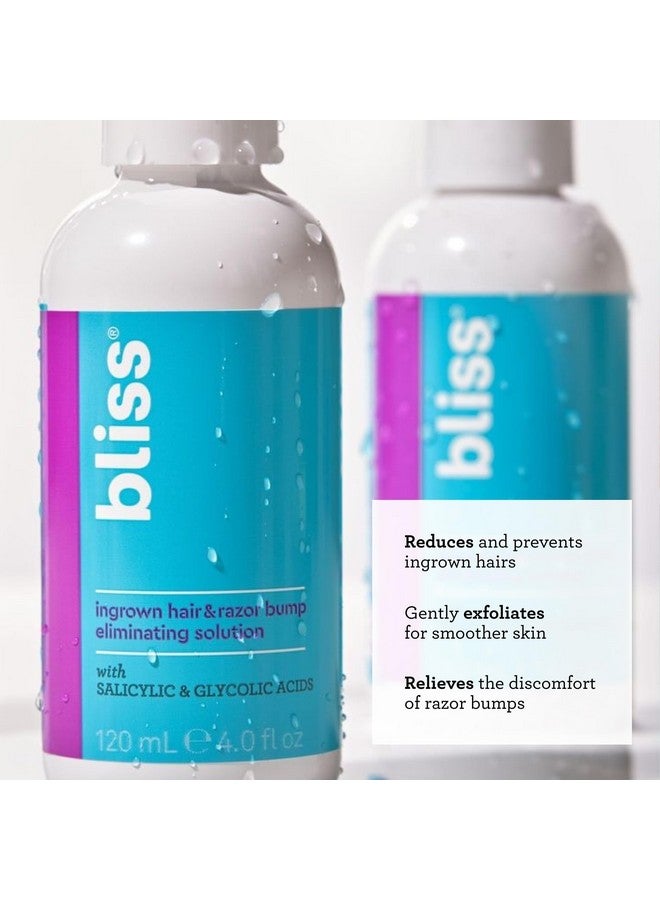 BLISS محلول إزالة شعر الغار والنتوءات الناتجة عن الحلاقة معزول بمكونات BHA و AHA (حمض الجليكوليك) للبشرة الخالية من النتوءات والفعالة واللطيفة - Image 3