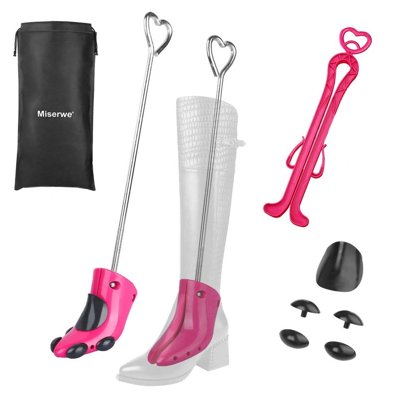 MISERWE One Pair Boot Stretcher with Boot Shaper Stands Professional Shoe Stretcher for Boots Stretch Boot's Width for Women and Men