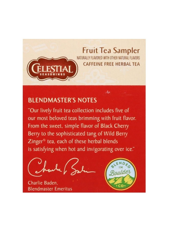CELESTIAL SEASONINGS شاي الأعشاب، مجموعة شاي الفواكه، 18 قطعة - Image 4