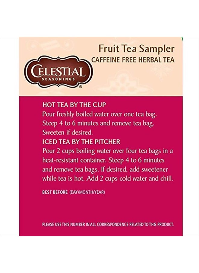 CELESTIAL SEASONINGS Herbal Tea, Fruit Tea Sampler, 18 Count  - Image 4