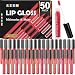 AZEN 50 Pack Lip Gloss Bulk Set Shimmery Lip Gloss for Women and Girls With Rich Varied Colorsc - Image 2