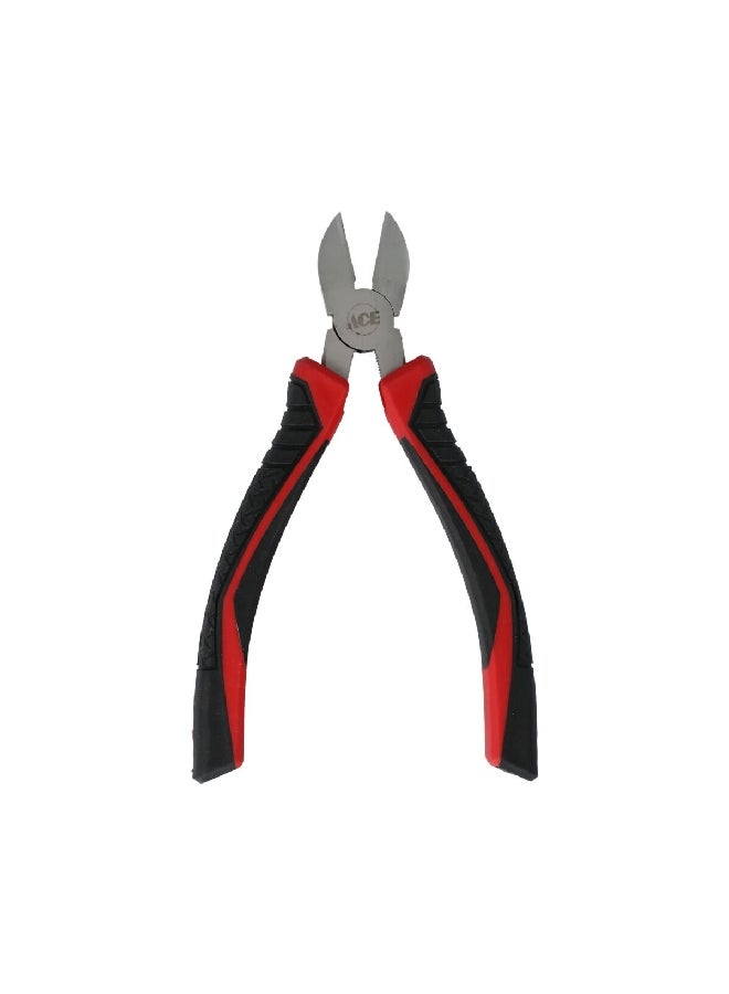 ACE Ergonomic Handle Diagonal Cutting Plier Black and Silver 20 cm XM18010357 - Image 1