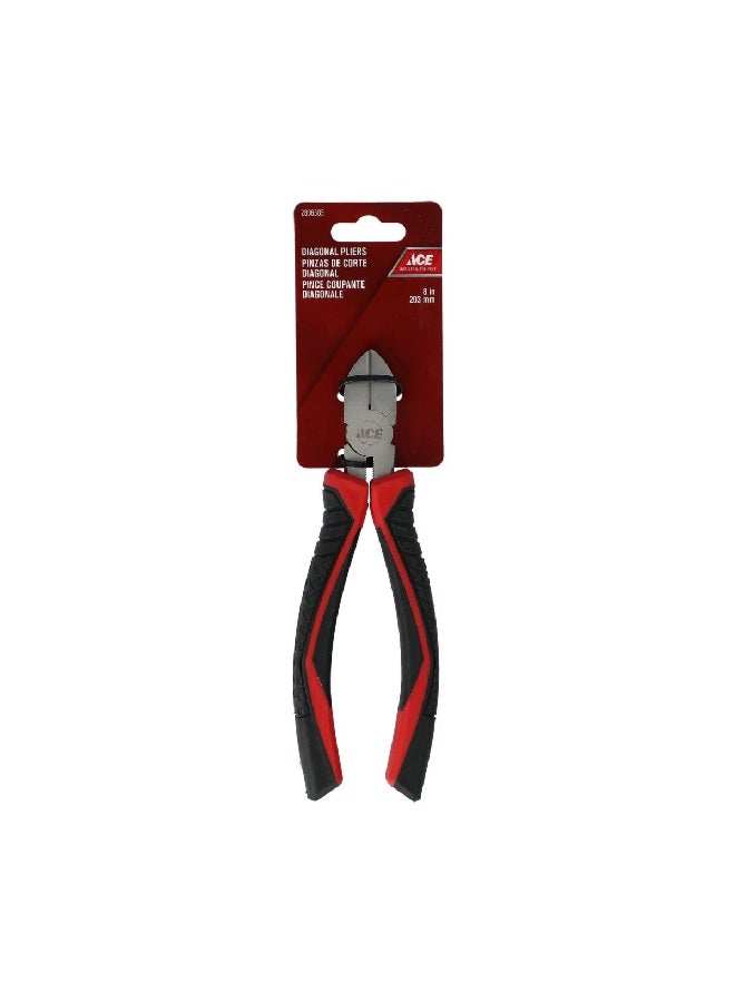 ACE Ergonomic Handle Diagonal Cutting Plier Black and Silver 20 cm XM18010357 - Image 2