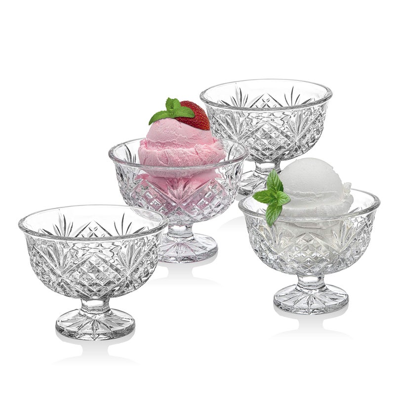 Godinger Dessert Bowls, Ice Cream Bowls, Serving Bowls - Dublin Collection, Set of 4 - Image 1