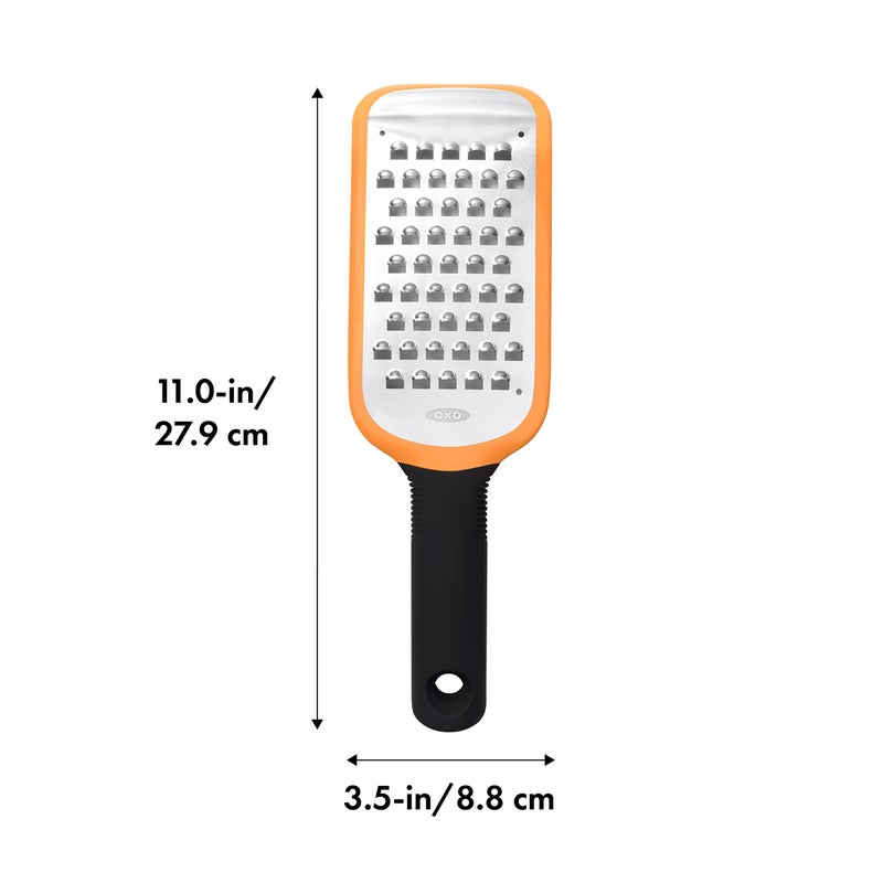 OXO Good Grips Etched Coarse Grater, Orange - Image 2