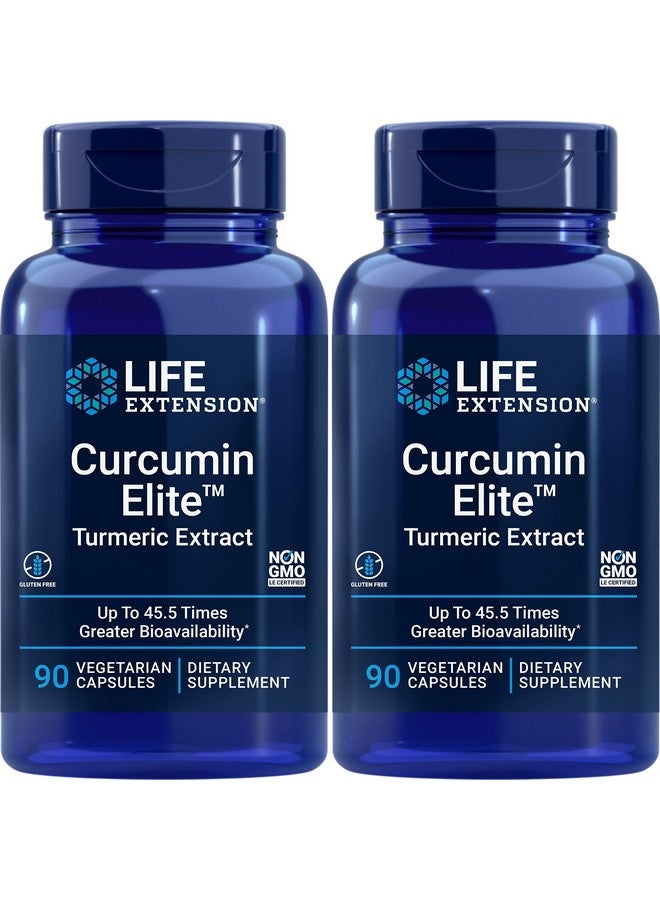 Life Extension مستخلص الكركم من لايف إكستينشن كركمين إليت، 90 كبسولة (عبوة من 2) - Image 1