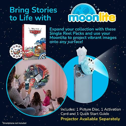 Moonlite Storytime Disney Pixar Cars Storytime Disc A Magical Way to Read Together Projector Sold Separately Digital Story w Sound FX Learning Gifts for Kids Ages 1 Year Up - Image 5