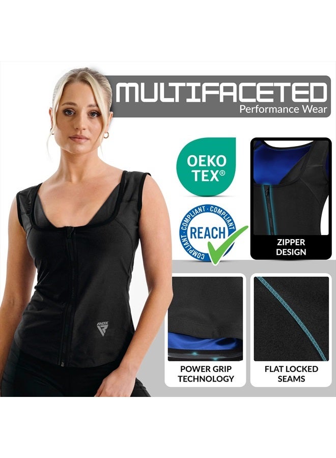 Rdx Women's Sauna Vest Heat Trapping Sweat Waist Trainer - REACH OEKO TEX 100 Certified Body Shaper - Image 2