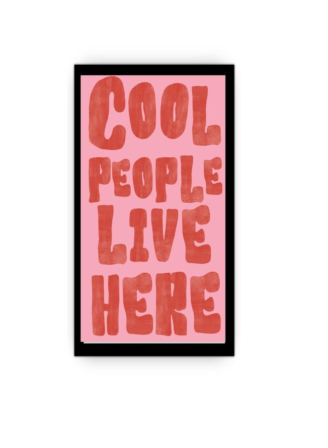 EKDALI A4 size framed art prints for home decor| black frame | motivational content (50-12A4radiantred-black) - Image 1
