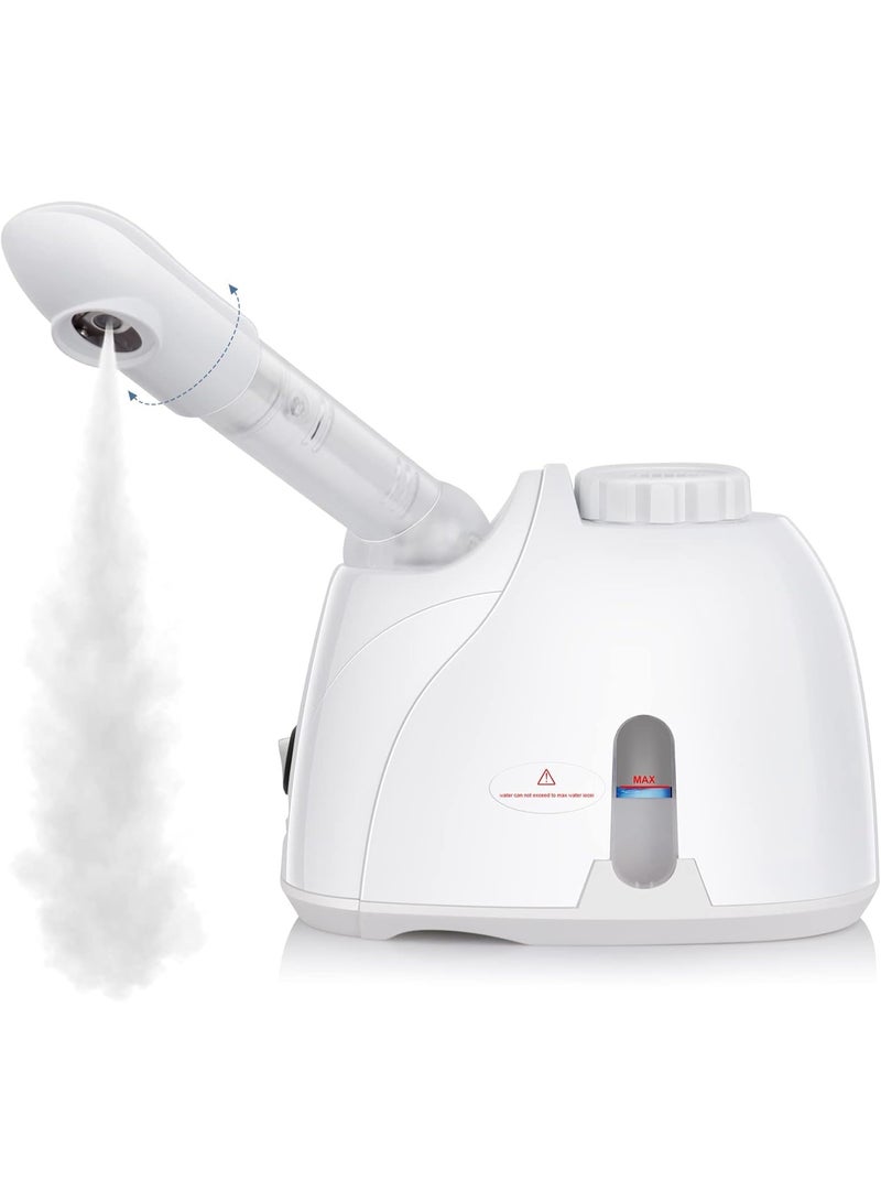 TERRIFI Facial Steamer with Extendable Arm Steaming Warm Mist Humidifier for Face Spa Sinuses Moisturizing, Homeuse or Salon - Image 1